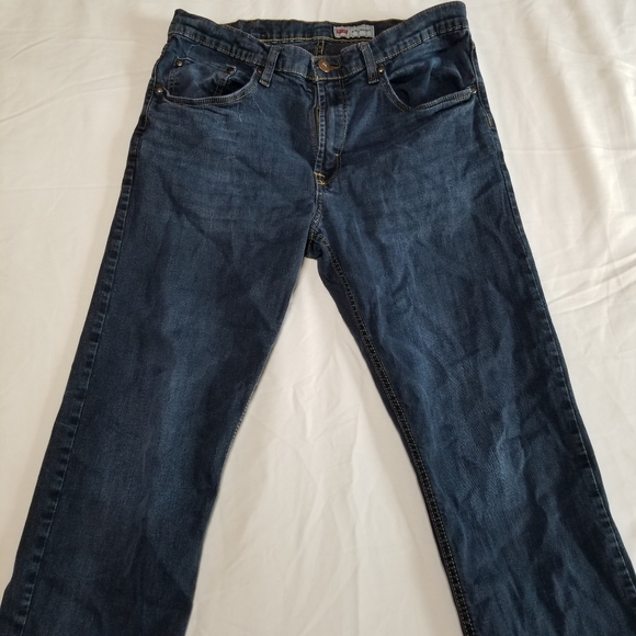 Wrangler Slim-Straight Blue Jeans - Picture 1 of 5